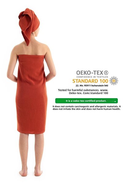 Denizli Concept Cream Muslin Bath Towel Set