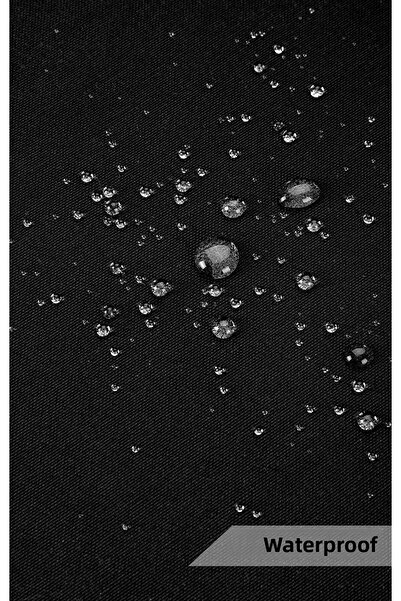 HOMELKA Washing Machine Cover Embroidered Liquid Proof Fabric Black Color