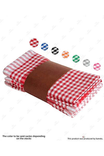 Seoney 12 Pieces 50X70 Gingham Lunch Cloth, Kitchen Towel, Square Pattern Kitchen Napkin