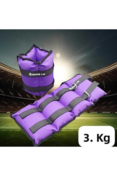 S ZEYREK 3 kg × 2 buc. Total 6 kg Set de greutăți pentru întărirea mușchilor încheieturii mâinii, piciorului, pungă de nisip