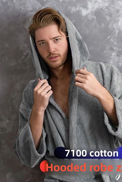 Miss Paris Home Kapucnis fürdőköpeny - férfiak és nők |   100% pamut |   Tartós |   Gyorsan szárad |   Puha kényelem