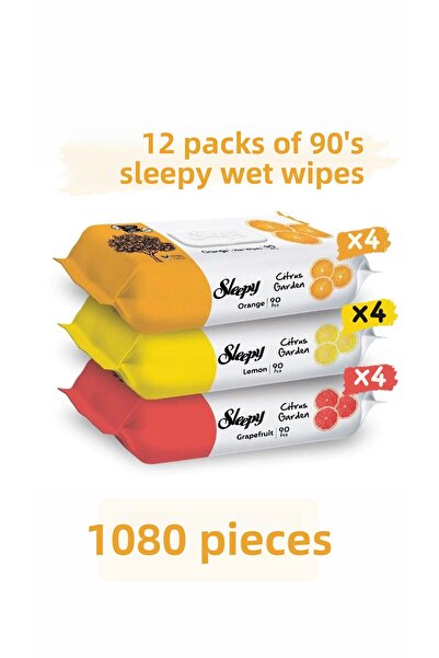 Sleepy مناديل مبللة حديقة الحمضيات 90 × 12 عبوة 1080 قطعة