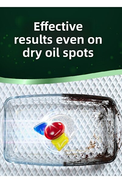 TEMS 4-Effect Dishwasher Capsule Detergent 36-Piece Domestic Product Anti Malodor Technology 100% Made in Turkey