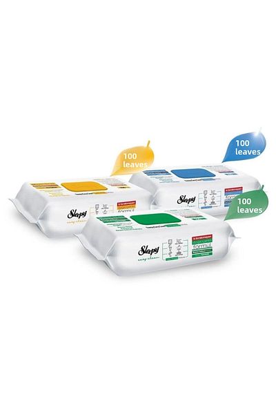 Sleepy Easy Clean White Soap Added+Bleach Added+Arab Soap Added 3X100 (300 Sheets)