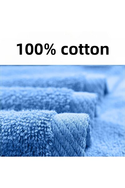 KAYABEY HOME Nagy fürdőlepedő 90x150 100% pamut világoskék fürdőlepedő