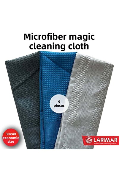 Larimar 6 bucăți cârpă magică de curățare din microfibră - dimensiune economică 30*40 cm, pentru utilizare generală