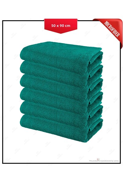 Chicvente 6 قطع 50 × 90 سم منشفة تصفيف الشعر من الألياف الدقيقة، منشفة الحلاق...