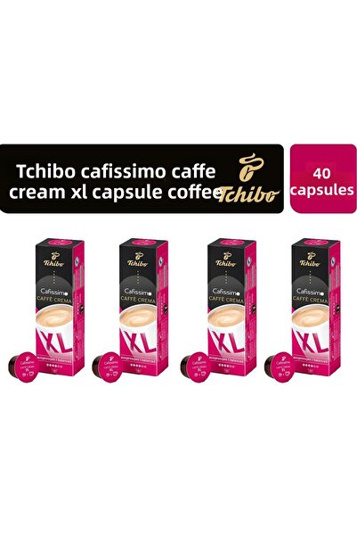 Tchibo كريم كافيسيمو كافيه XL - كبسولة قهوة ويك أب × 4 قطع