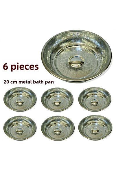 EFEMİR 6 قطع حجر حمام معدني 20 سم