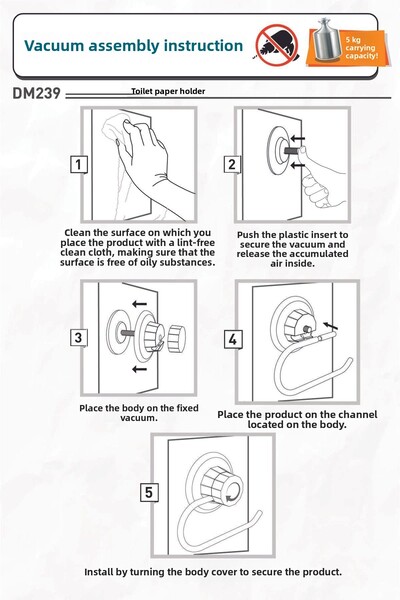 Teknotel VACUUM TOILET PAPER HOLDER CHROME DM239