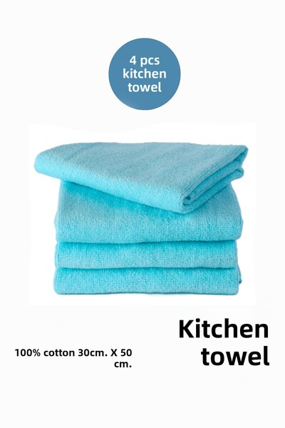 sevilya 4 Kitchen Towels Hand and Face Towels