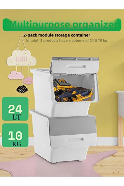 nextbuy منظم 24 لتر، حامل بطاطس متكرر متعدد الأغراض، أنابيب عنب وسلة ألعاب