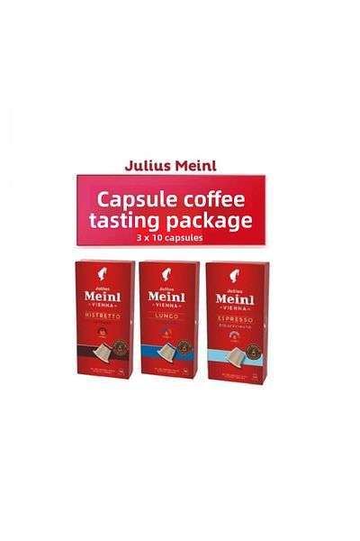 Julius Meinl حزمة تذوق القهوة المتوافقة مع نسبرسو - 30 كبسولة