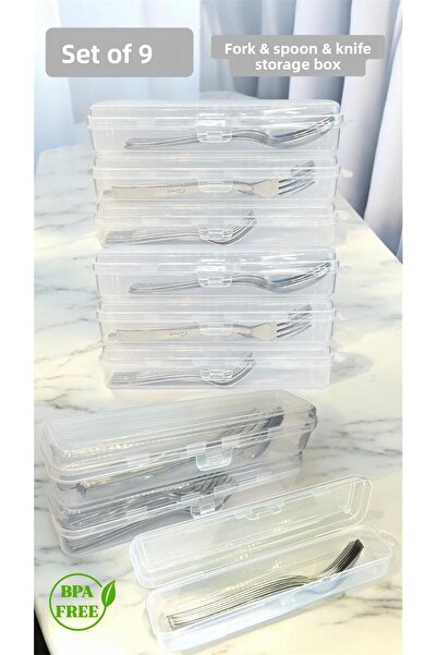 Bayev Multix 9-Piece Cutlery Set Storage Box Set Dowry Organizer Organizer Storage Container