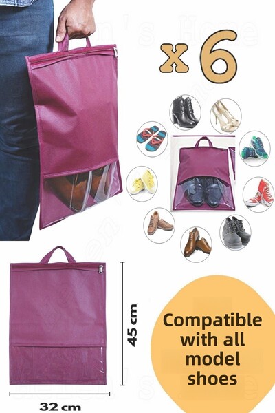 Helen's Home Organizator de pantofi cu 6 bucăți pentru ferestre - Dulap suspendat și cutie de călătorie cu sertar