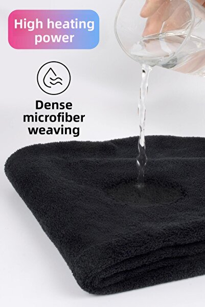 Telvesse Microfiber Hair Towel - Elastic Beach and Sea Cap - Bathroom Hair Drying Head