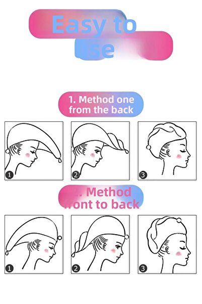 Ozsport Дебела кърпа за коса от микрофибър Плажна шапка за басейн Сушене за баня Сушене на коса Хавлиена кърпа за глава