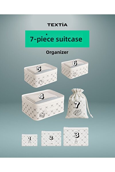 Textia Home Σετ οργάνωσης βαλιτσών 7 τεμαχίων 7 τεμαχίων