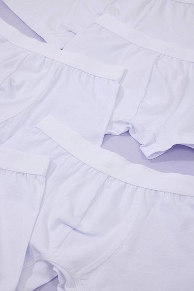 TRENDYOLKIDS Бяла, 5-комплектова, памучна, с дълъг ръкав, плетена, за момче TKDAW26BX00000