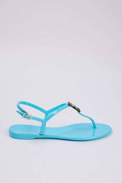 TRENDYOL SHOES Baby Blue Jelly Flip Flops Damen Sandalen TAKSS25SD00065