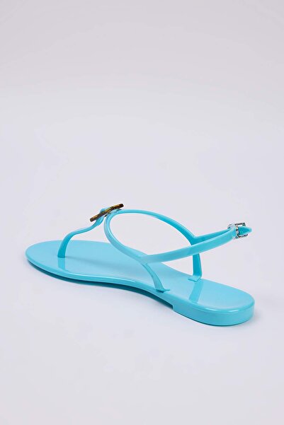 TRENDYOL SHOES Baby Blue Jelly Flip Flops Damen Sandalen TAKSS25SD00065