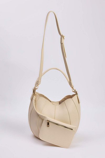 TRENDYOL SHOES Beige Stitched Puppy Women's Hand and Shoulder Pouch Bag Takaw26Oc00017