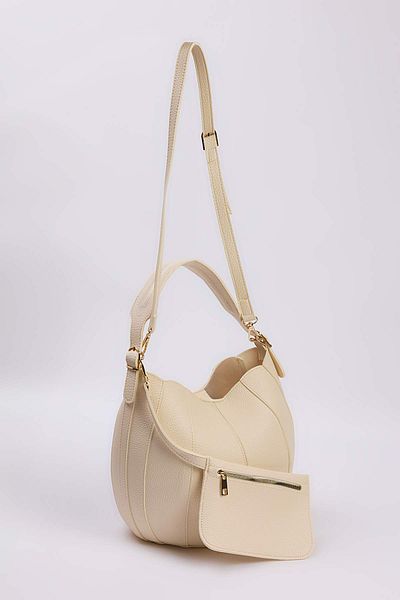 TRENDYOL SHOES Beige Stitched Puppy Women's Hand and Shoulder Pouch Bag Takaw26Oc00017