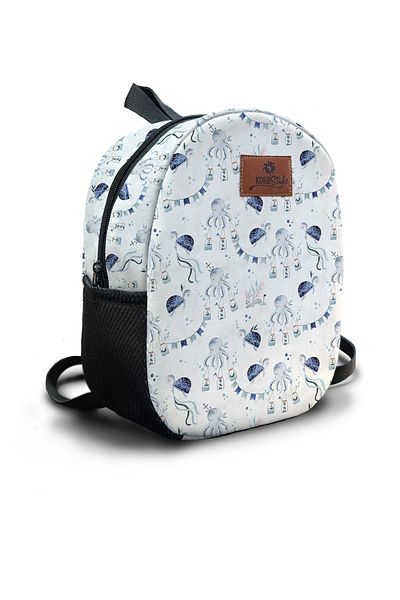 Kokopatik Geantă de creșă de mărime medie cu model Blue Sea Adventure