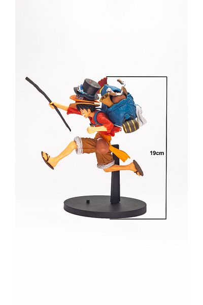 shop Anime One Piece - Young Monkey D. Luffy Action Figure with Backpack