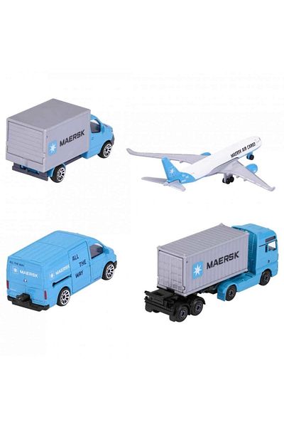 Majorette Nessiworld Maersk Themed Logistics Collection Pack of 4