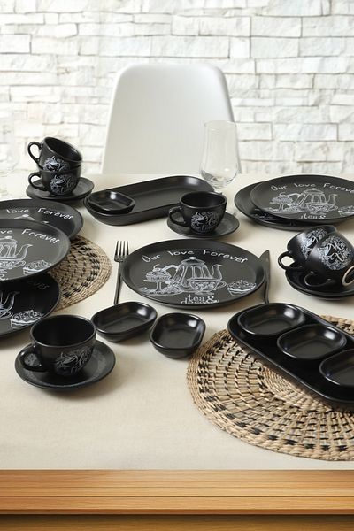Keramika Tea & Desert Dowry Set 26 Pieces for 6 People