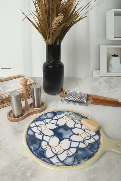 Keramika Dimensiunea plăcii de prezentare Wave Flow Cheese de 26 cm 22750