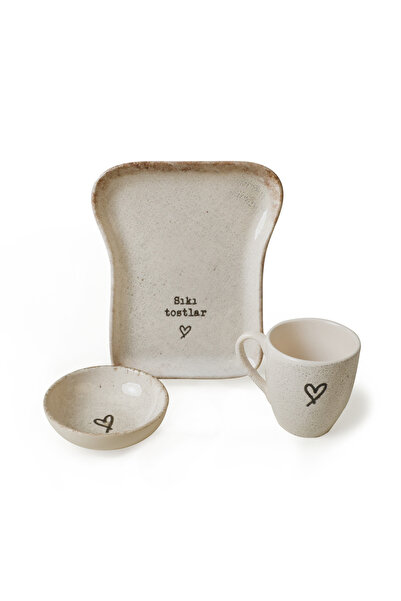 Keramika Toast Breakfast Set 3 Pieces (22498-22508)