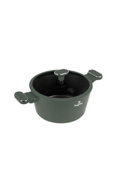 Berlinger Haus Oală antiaderentă cu interior din titan, 24 cm, verde mat, colecția BH 8201