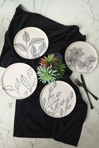 Keramika Nordicl Pasta Plate 22 Cm, 4 Pieces 22881-82-83-85