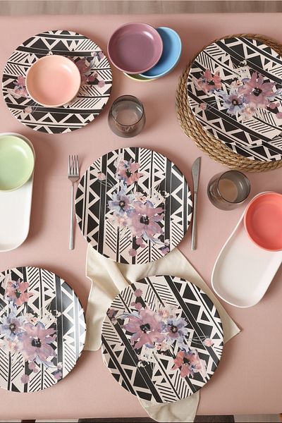 Keramika Lilac Dowry Set 14 Pieces for 6 People 18231