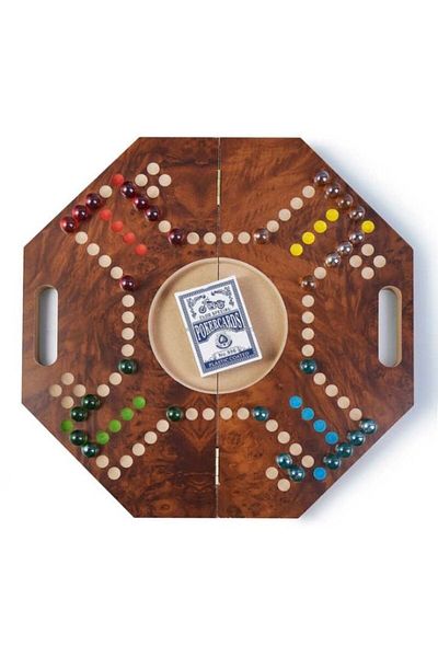 EGG Brown Jackaroo Wooden Game with Strong Carrying Case for Strategic Planning