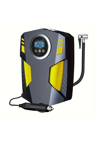EGG 120W Professional Digital Tyre Inflator 12V - Fast Portable Air Compressor