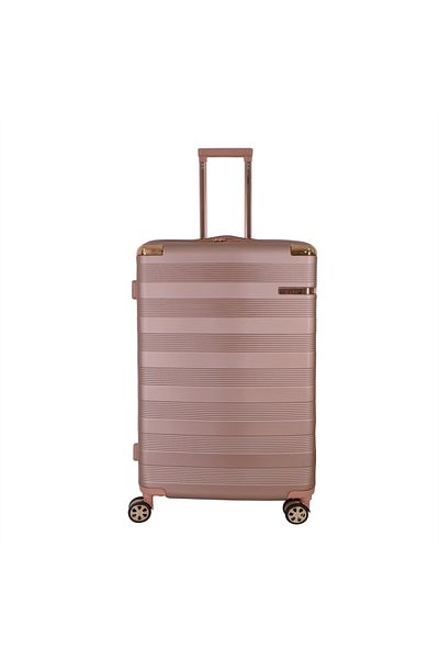 Senator Hard Case Cabin Luggage Trolley Abs Lightweight With Built In Tsa Type Lock A5125 Rose Gold