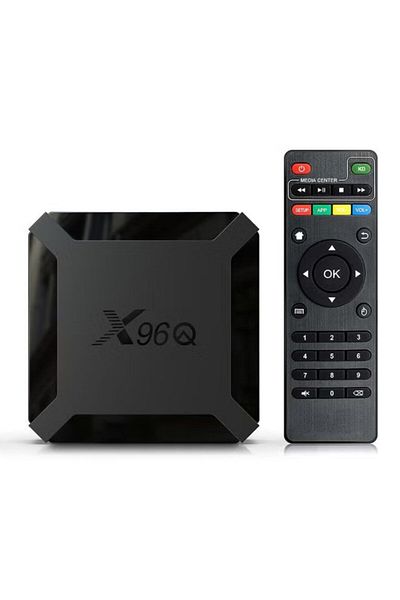 X96 صندوق تلفزيون أندرويد 4K UHD مع جهاز تحكم عن بعد