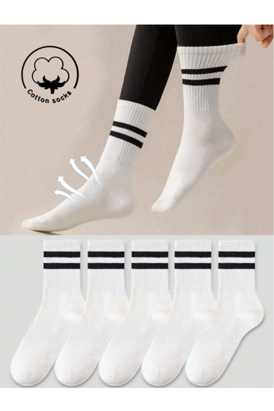 Lesa Wear Women's 5-Pack Tennis Socks Socket Size