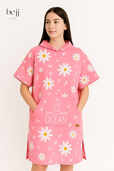 Genel Markalar Sörf Yazlık Panço Kapşonlu Bornoz Plaj Havlusu(LİVE FREE) Summer