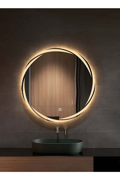 Taimi 50cm Frameless Bathroom Mirror with 3-Level LED Front Light, Wall Mirror, Makeup Mirror