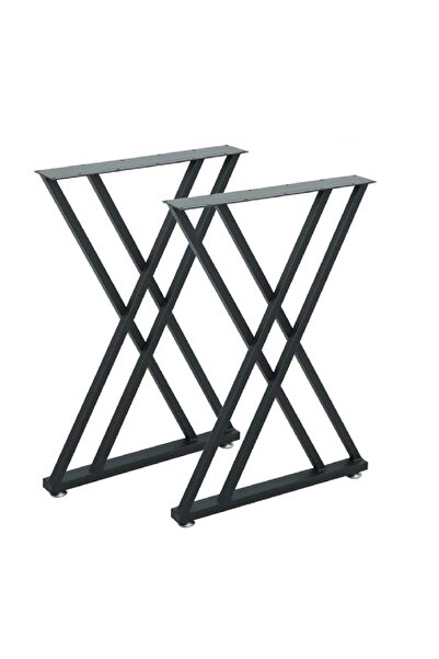 TOLIAHOME Metal Masa Yemek Masası Çalışma Masası Ayağı 2 Adet Ayak 72 Cm Mobi...
