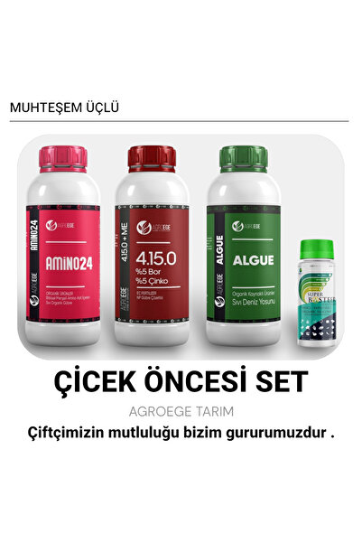 AGROEGE Muhteşem 3 Lü Bosteer 4-15-0 Amino 24 Algue