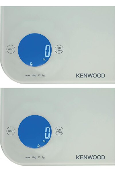 Kenwood Digital Kitchen Scale WEP50.000WH – 8Kg/22lbs, Tempered Glass, Tare, Touch Control, Auto Shut-Off