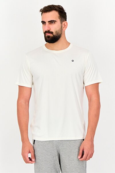 RBX Men Sportswear Fit Short Sleeves Training T-Shirt, Ivory