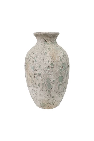 Generic Luxury vase in calm green color for elegant home decor, gardens or balconies (16.5*16.5*27 cm)