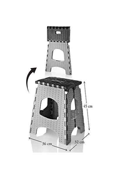 Voltbox Pratik Büyük Katlanabilir Tabure - Katlanır Kamp Tabure - Piknik Tabure - Balıkçı Tabure