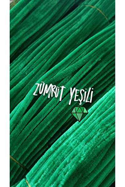 hobidaşım Şönil Zümrüt yeşili Renk 30 cm 20 li 1 Paket Tüylü Tel Peluş Tel 30...